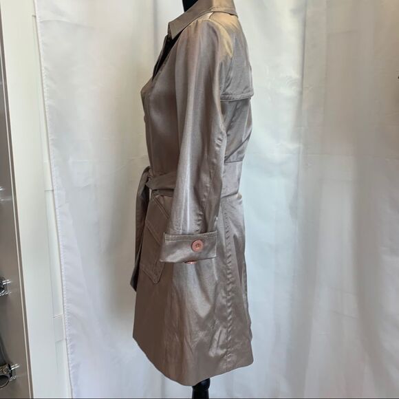 Bedo light tan brown trenchcoat size medium - Picture 5 of 16